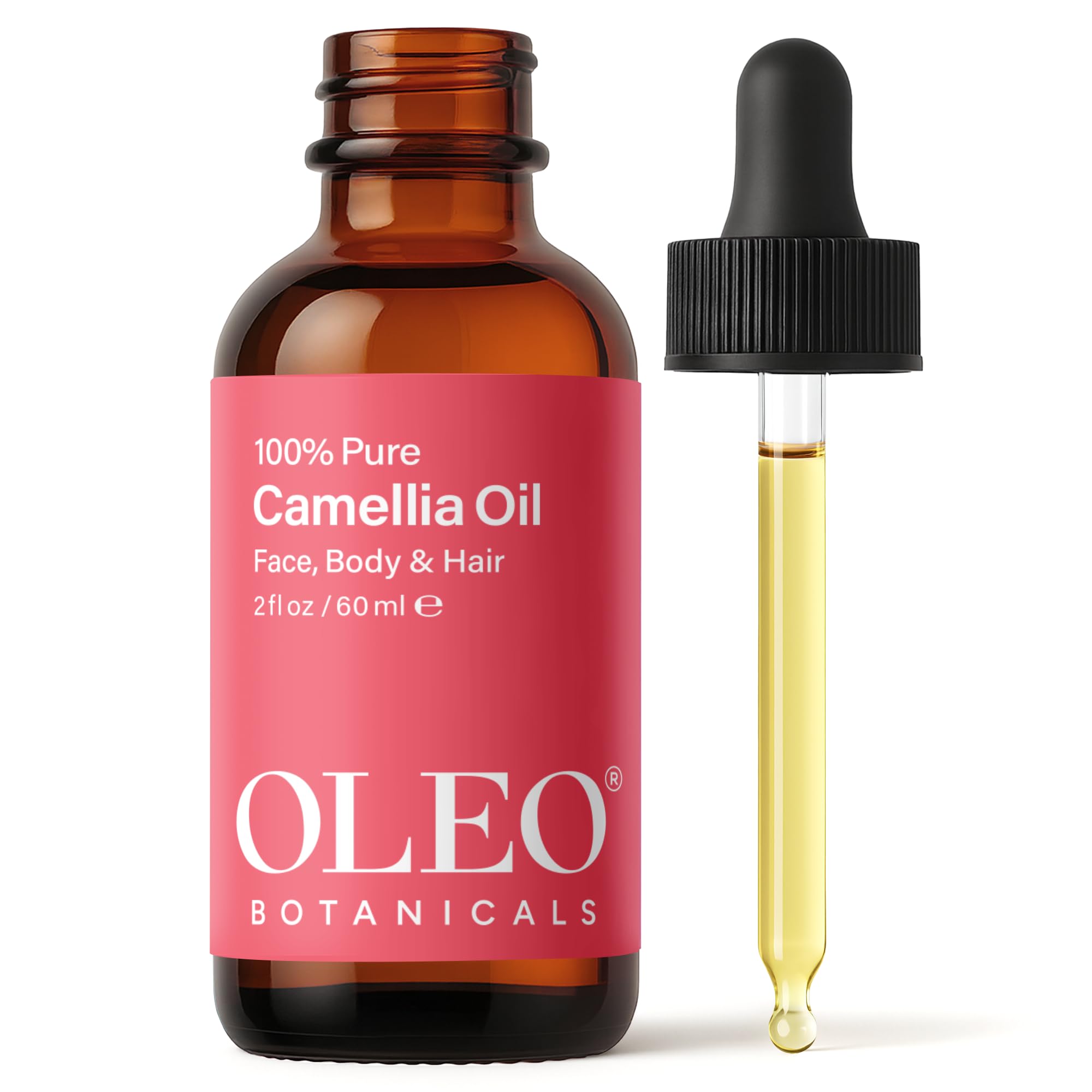 Japanese Camellia Japonica Oil - Tsubaki - Cold Pressed, Unrefined - Nourish, Moisturize with Natural Antioxidants, Hair and Skin - Rich in Vitamin E - 60ml