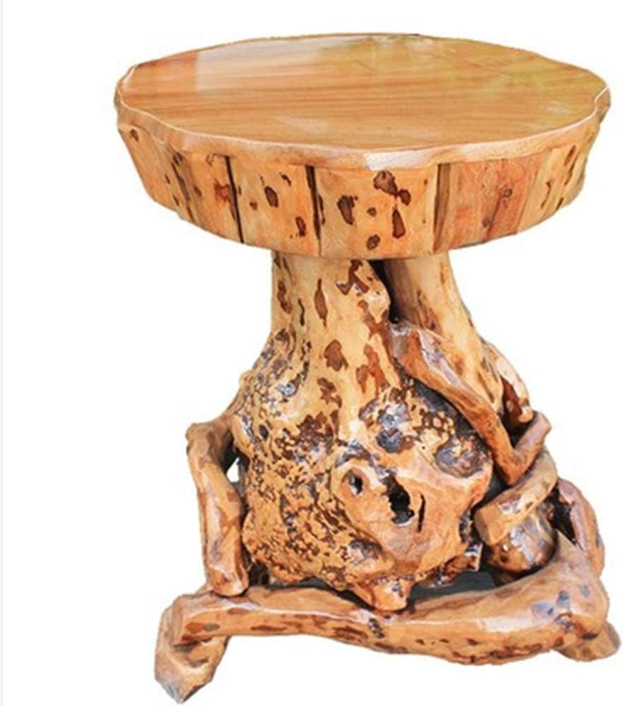 Wooden Tree Trunk Stool Teak Stool Massive Burl Wood Stool Side Table Nature Table Table Wooden Stool Footstool,A