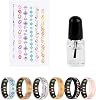 Waterproof Stickers Compatible with Oura Ring Gen 43Samsung Galaxy RingULTRAHUMAN Ring AIRRingConn 21, Super Thin Aesthetic Stickers Protector for AI Smart Ring Cover Accessories 6pcs, 10