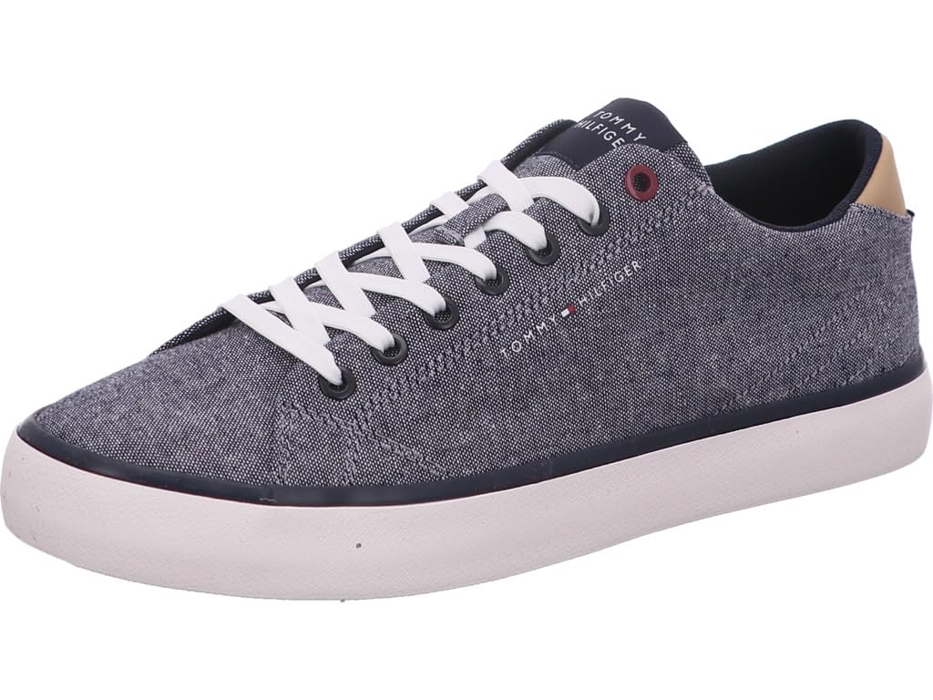 Tommy Hilfiger FM0FM04945, Zapatilla Vulcanizada Hombre, Azul (Desert Sky), 43 EU