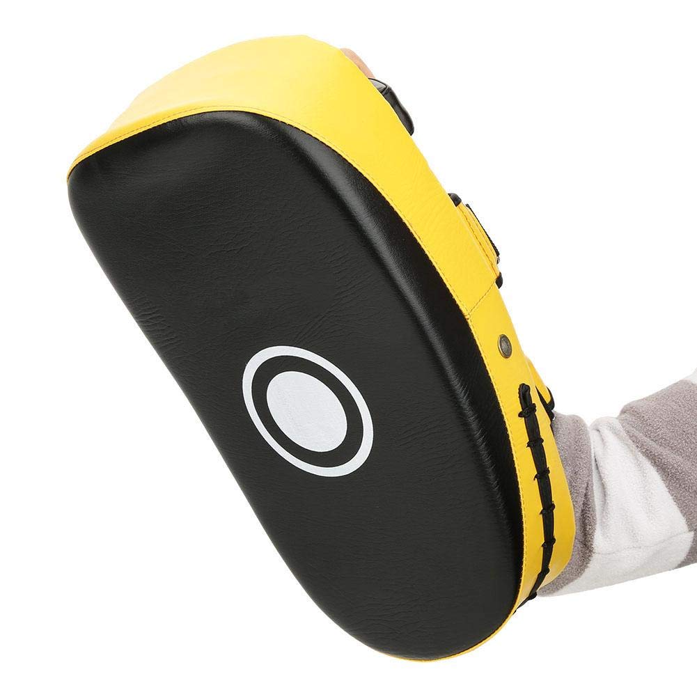 Keenso Paos para Patadas, Manoplas para Muay Thai, Kickboxing (Amarillo) Taekwondo Taekwondo