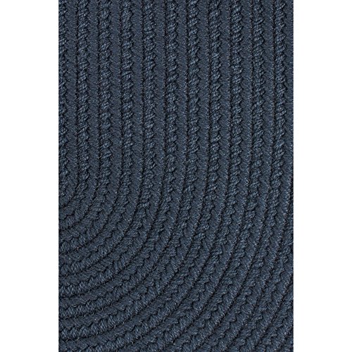 Tapete tejido Maui trenzado reversible azul marino 2x4 pies miniatura 4