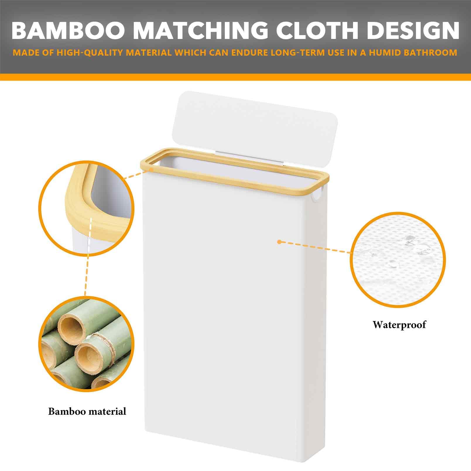 SpaceAid Almacenamiento de Papel higiénico Extra Grande con Tapa, Capacidad para hasta 24 Rollos Regulares o 18 megarrollos, contenedor Delgado para Papel higiénico, Organizador de Accesorios de baño