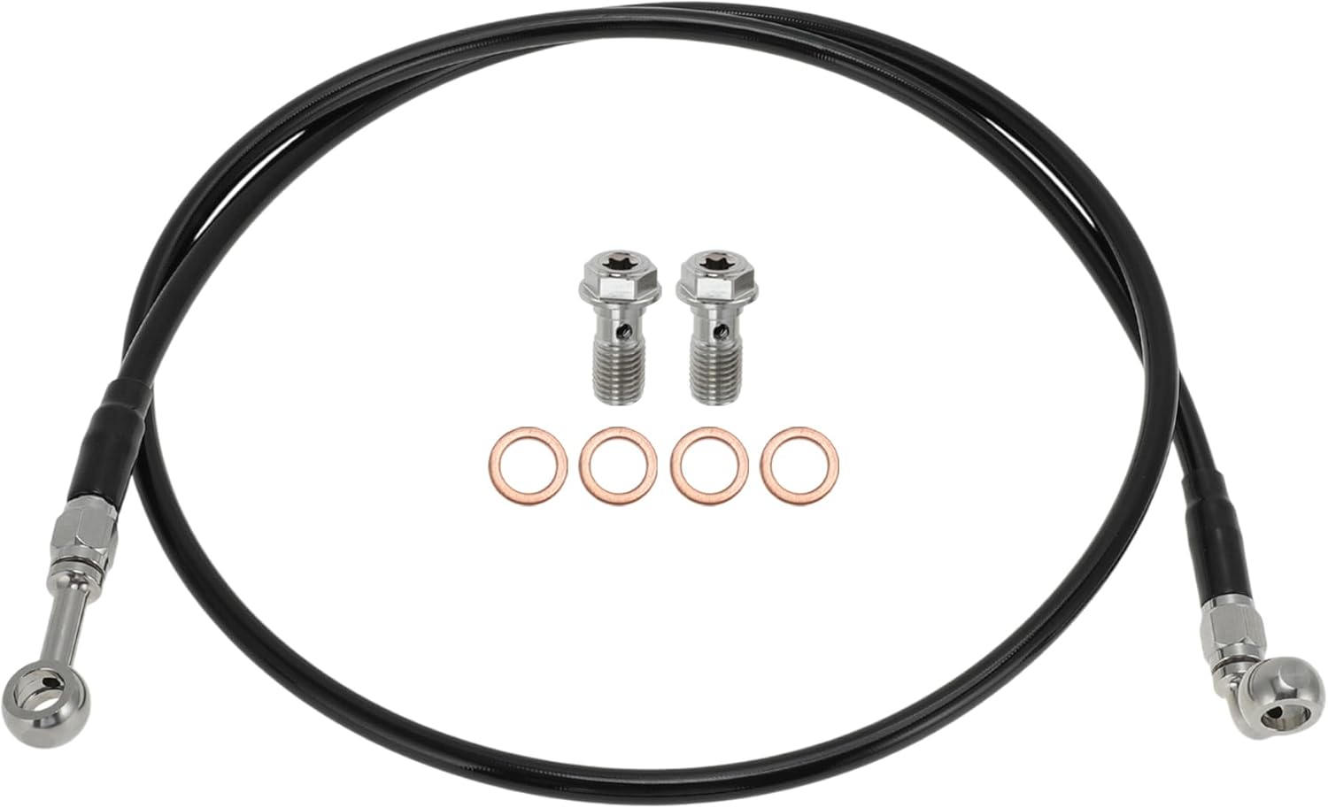 50" Motorcycle Brake Clutch Oil Hose Line Kit for 16"-18" Handlebar Hydraulic Front Brake Line for Harley Sportster XL 883 1200 1988-2003 No.4898010/4525098B