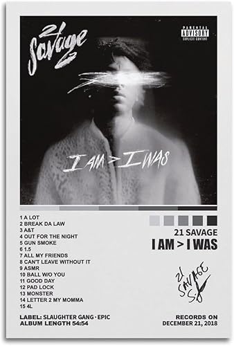 Gaoku Póster con texto en inglés I Am I Was con texto en inglés I Am I Was, pósteres artísticos artísticos de pared y arte de pared, decoración Gaoku Póster con texto en inglés I Am I Was con texto en inglés I Am I Was, pósteres artísticos artísticos de pared y arte de pared, decoración