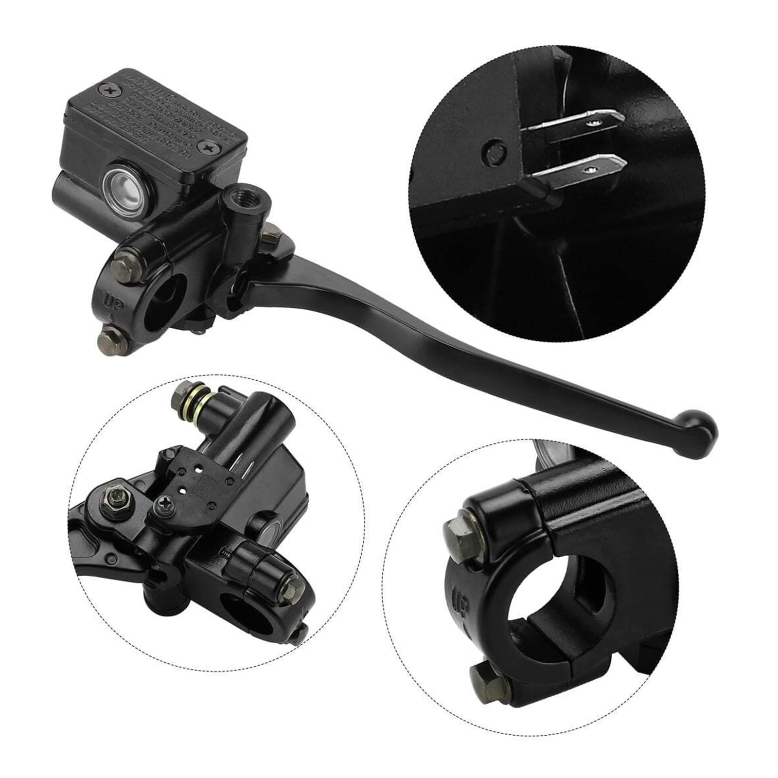 Motorradkupplung 22-mm-Motorradlenker für Hauptbremszylinder, hydraulische Bremssteuerung und Kupplungshebel