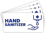 EDesign Stickers étiquettes de sanitizer main - 2x1 Pouces - Stickers distributeur autocollant pour les petites entreprises (paquet de 4)