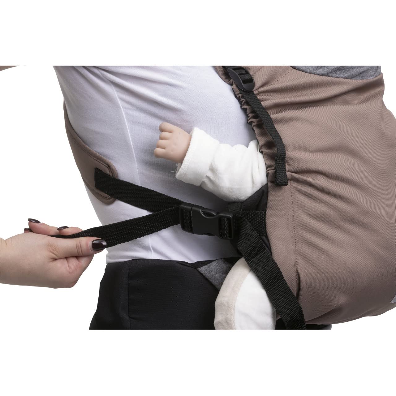 Chicco Skin Fit, Porte-bébé Ergonomique et physiologique, Nourrissons de 0 Mois à 9 kg, Réglable, sans danger pour les hanches du bébé, sangles transversales rembourrées, Ceinture abdominale, Capuche