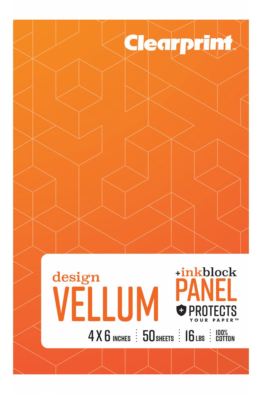 Bloc de dibujo Clearprint 1000H vitela 100% algodón de 50 hojas 2