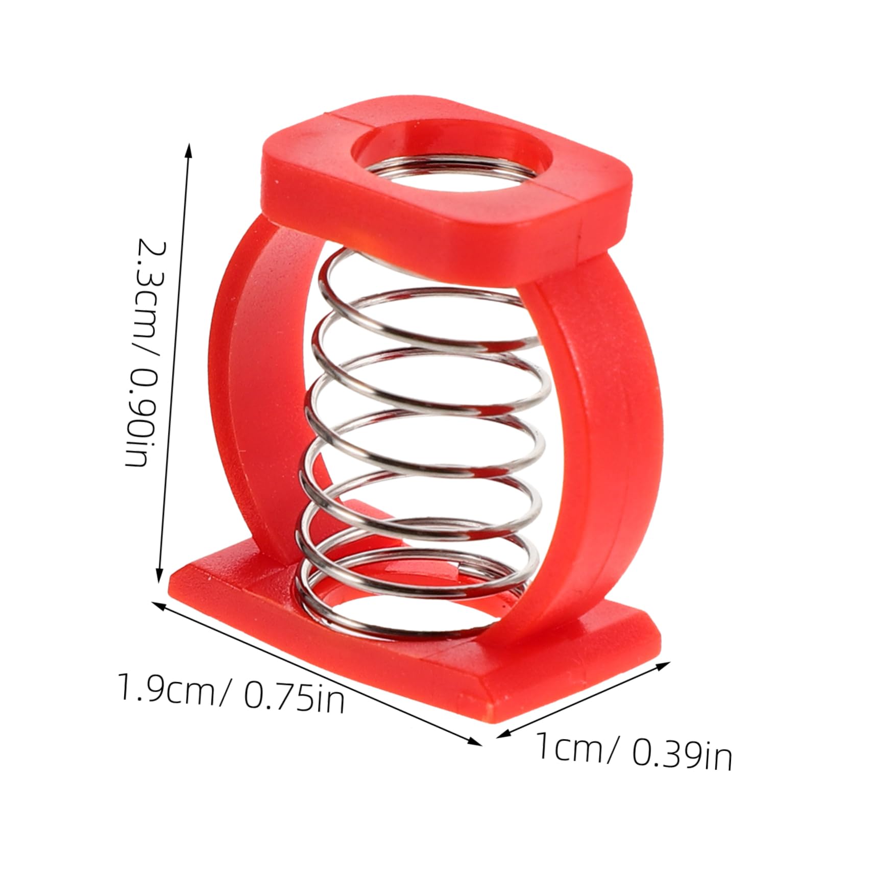 BESTonZON 4Pcs Compact Folding Bike Spring Buckle C Clips Durable Plastic Stainless Steel Handle Clamp for Quick Release for Bicycle Repair Accessories