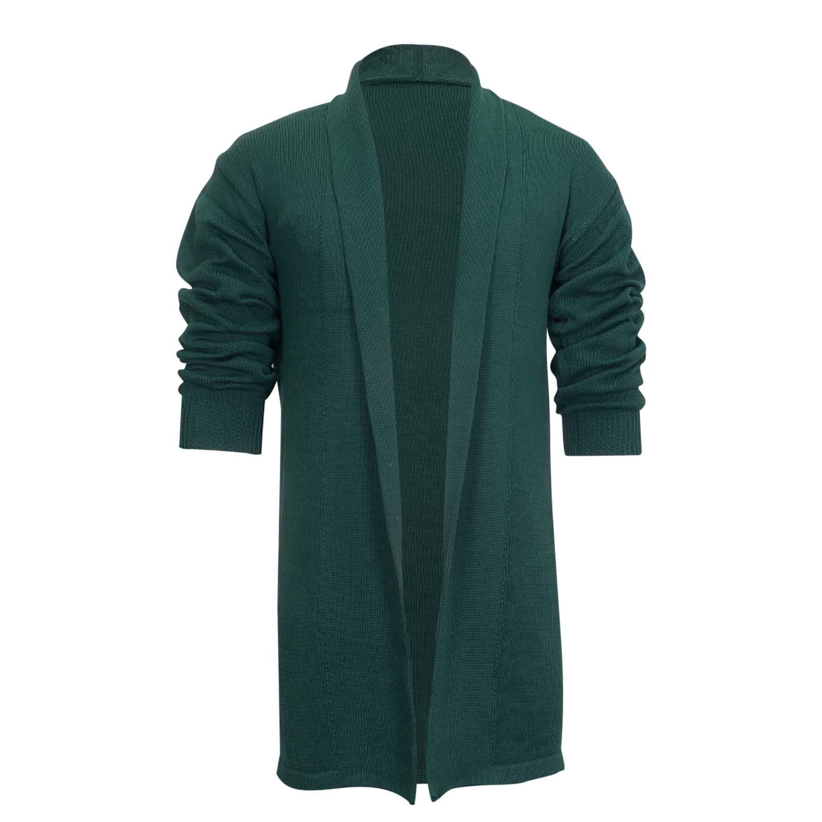 Cárdigan largo transpirable de algodón suave con ajuste regular slim fit 6