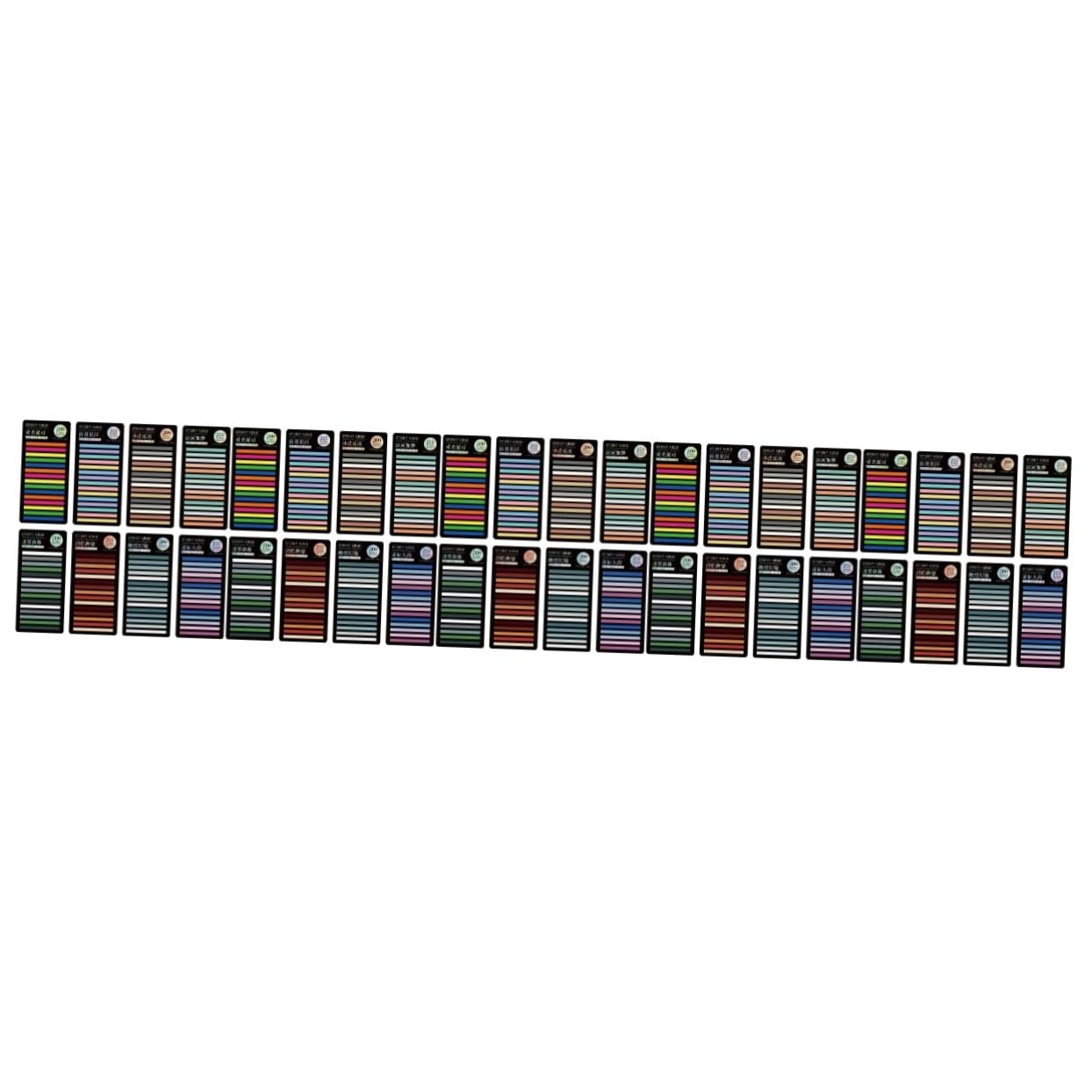 VILLCASE 5 Ensembles Notes Autocollantes Colorées Onglets De Fichiers Bandes De Surligneur Transparentes Colorées Bandes De Ruban Surligneur Pastels L'animal De Compagnie 8 Feuilles * 5
