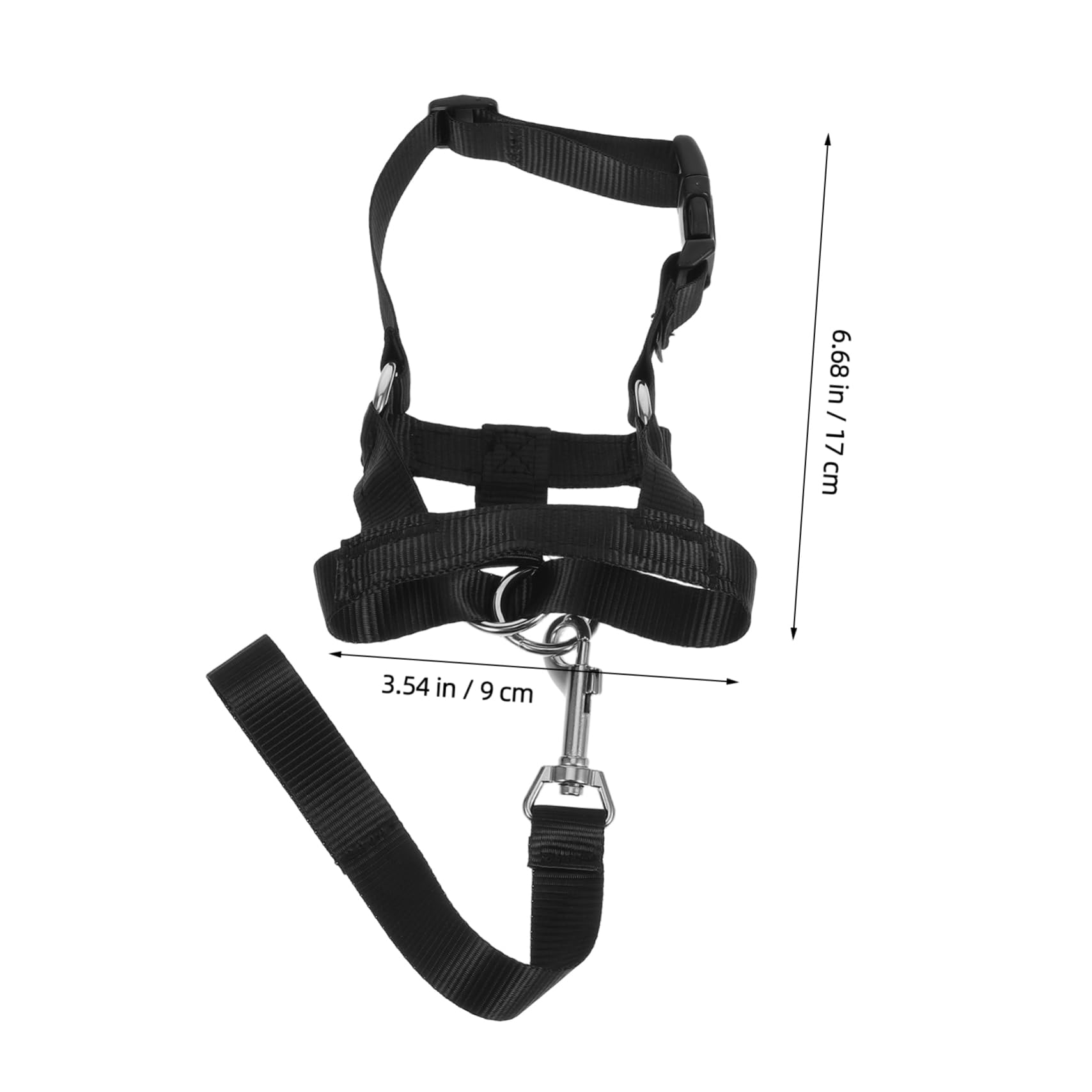 ibasenice Bulldog Muzzle Training Kit Soft Mesh Muzzle Leash Training Belt for Dogs