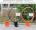 Basketball Rim and Goals for Adults & Kids with 2 Strap, Outdoor 18 Inch Replacement for Tree, Pole Mount, Pool & Basketball Court(Black)