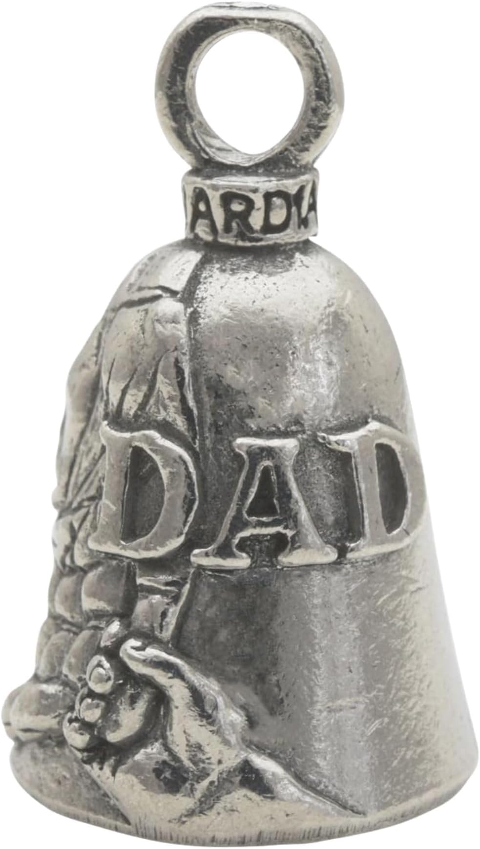 Good Luck Bell w/Keyring & Black Gift Bag | Motorcycle Bell | Pewter | Good Luck Gift | Bike Bell | Made in USA