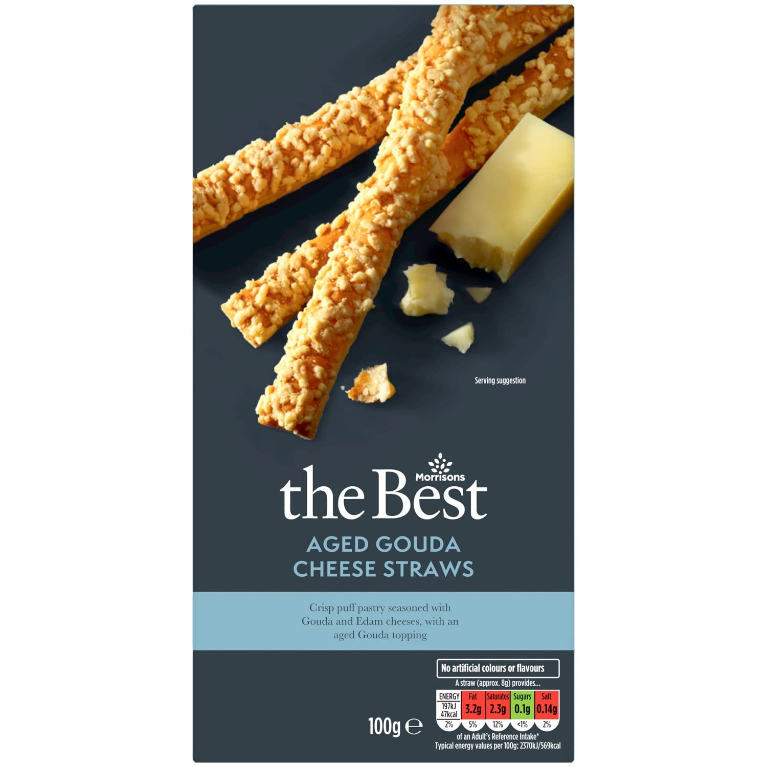 Morrisons The Best Aged Gouda Cheese Straws, 100g