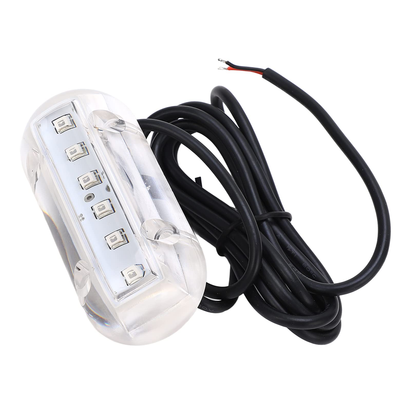 ANGGREK Underwater Light, Good Sealing DC12V 1.1W LED Lamp Simple Wiring for Marine Devices