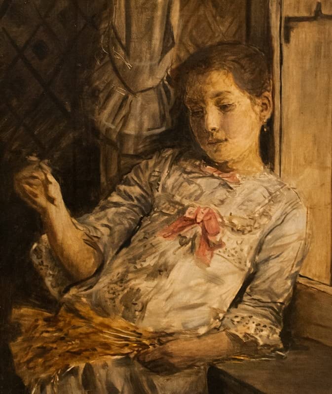Toile Mellery La Figlia d'artistes pour décoration salon moderne 60x90cm