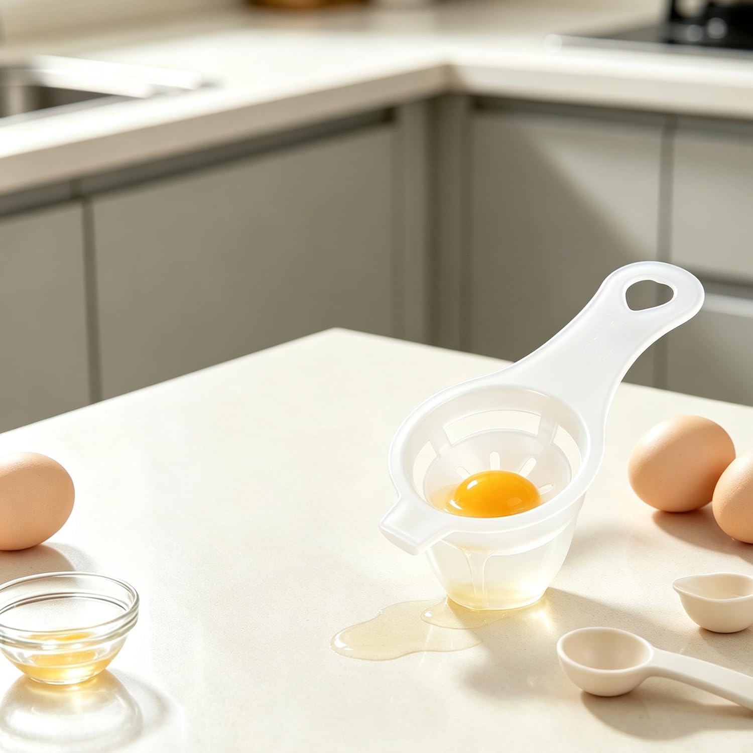 Stainless Steel Egg Cracker Egg Yolk Separator Multifunctional Egg Hammer