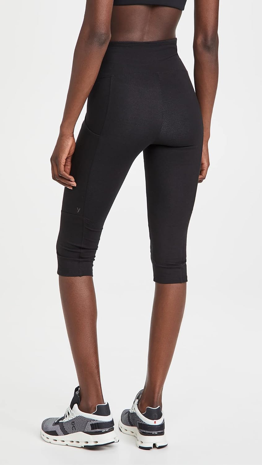 Yummie Women's Talia Capri Cotton Stretch Shaping Leggings With Pockets - Image 3