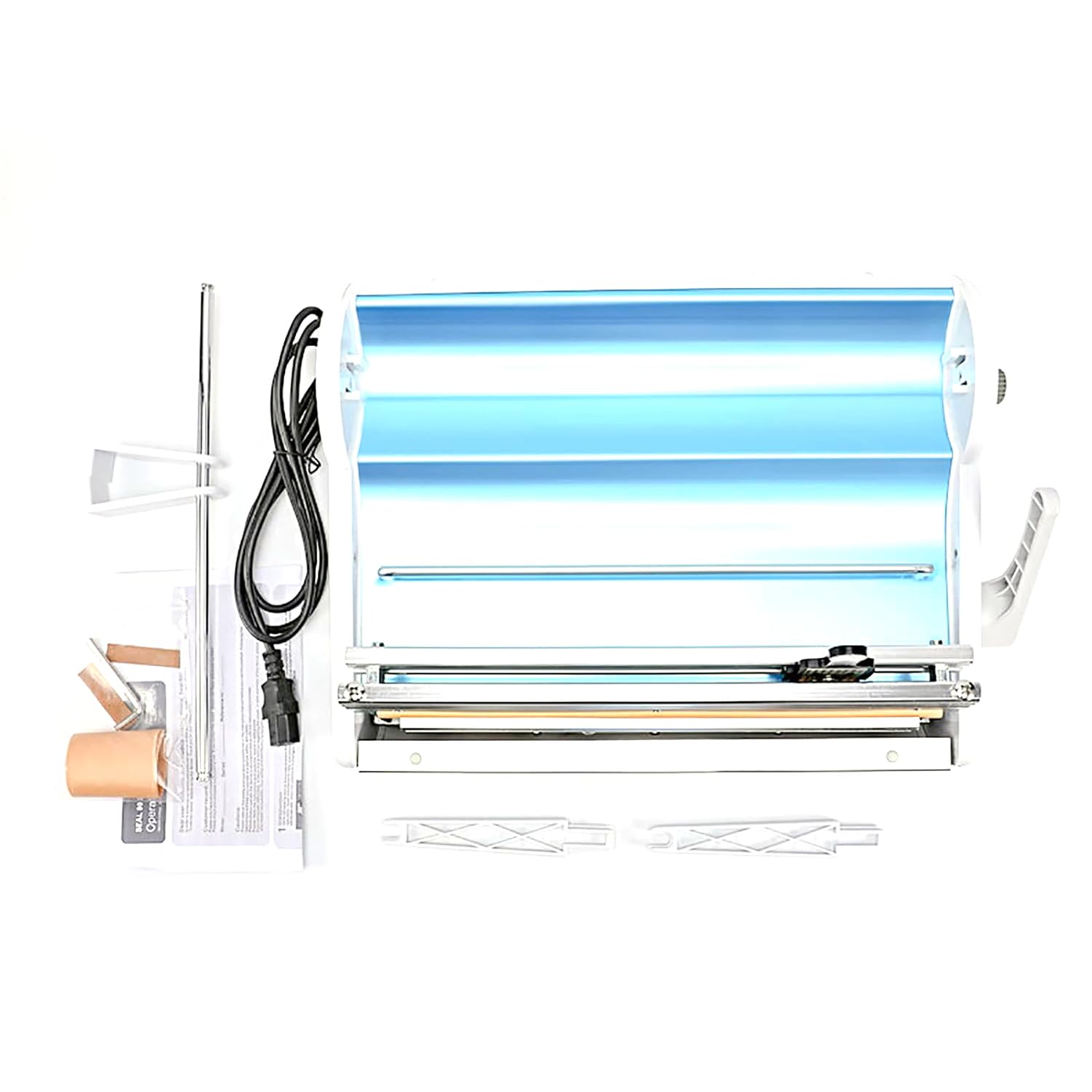 Máquina Selladora de Bolsas de Esterilización, Instrumentos de Envoltura Portátiles de 400W con 1 a 6 Engranajes en el regulador de Temperatura, con una Temperatura máxima de 300℃.