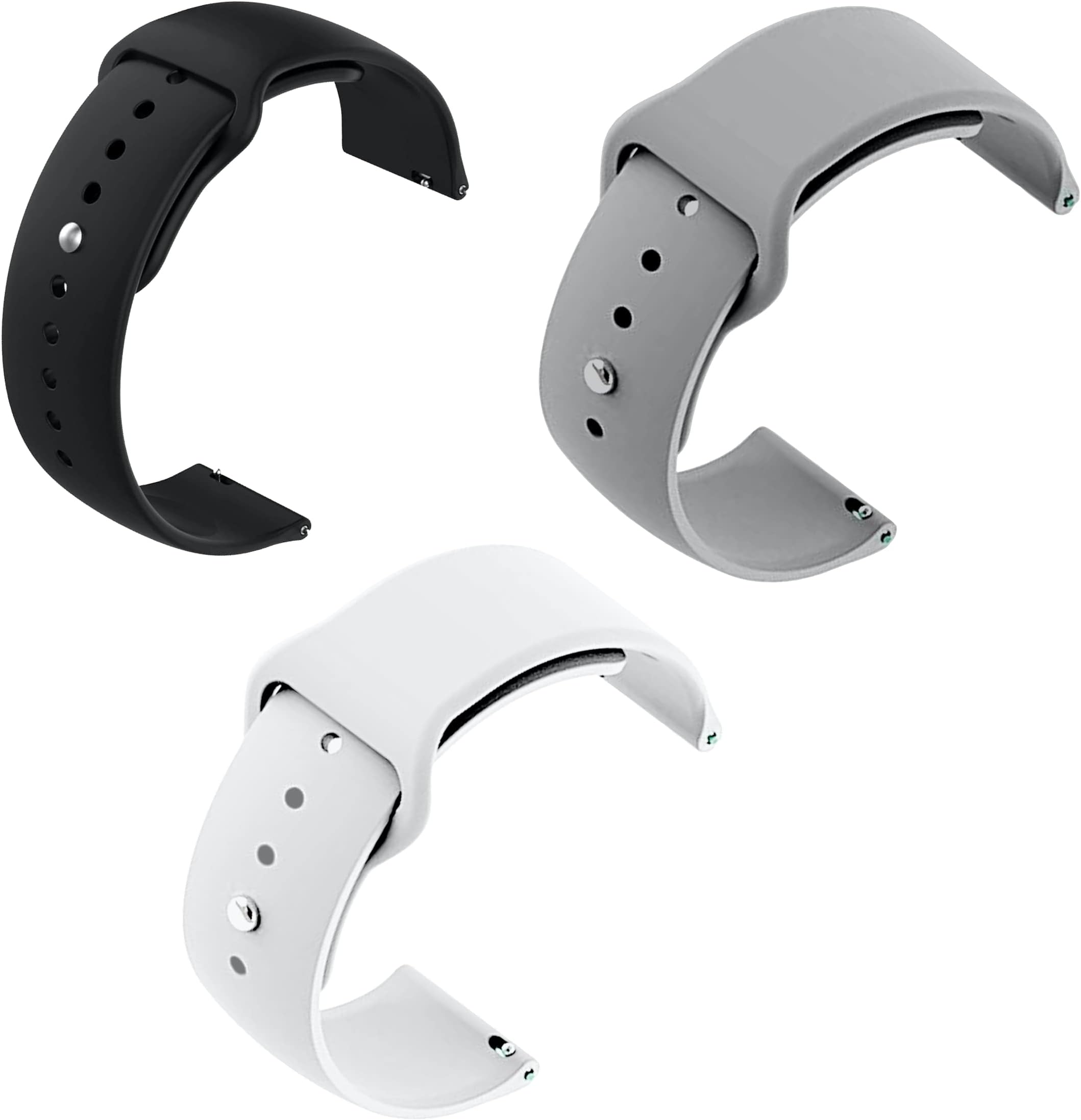 Soft Silicone Strap Replacement Band for Apple || Realme || Boat || Noise || Fireboltt || Amazfit || Samsung || Oneplus Smart Watch Straps