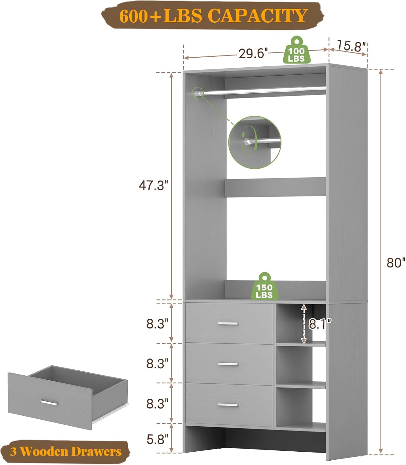Diagram showing anti-tipping accessories installation