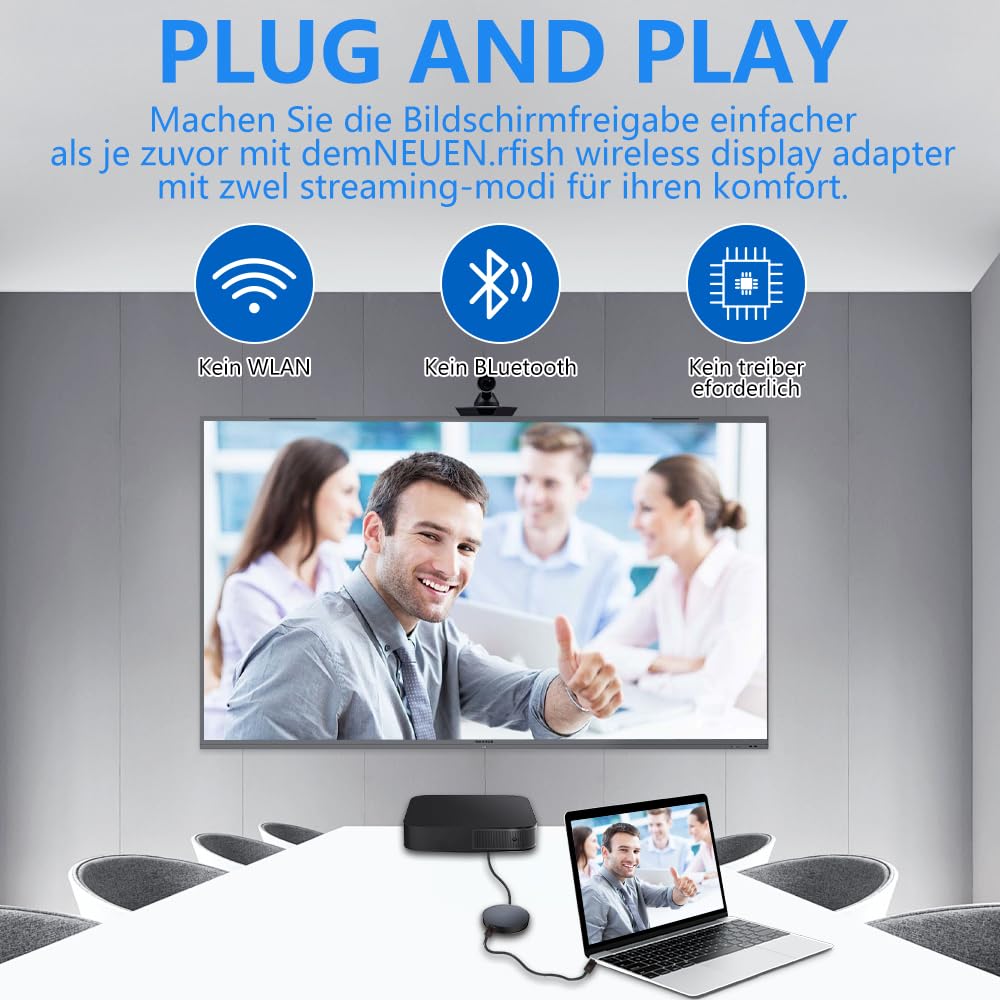 Adaptateur Dongle HDMI sans Fil 1080P 2,4/5 GHz Miracast WiFi Streaming TV Moniteur Projecteur