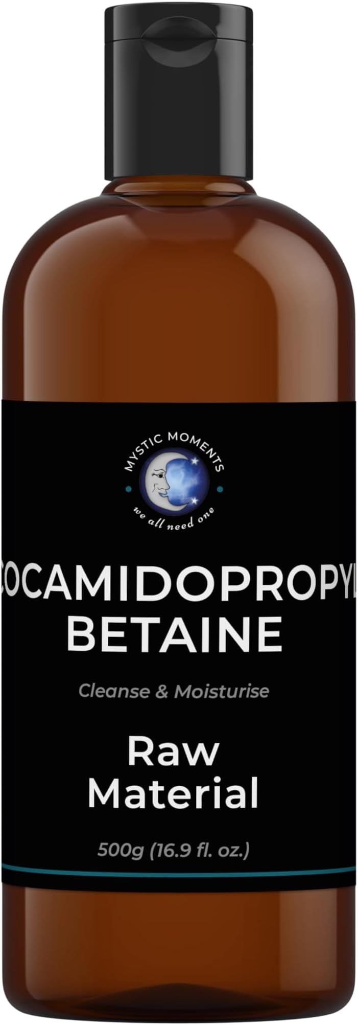 Mystic Moments | Cocamidopropyl Betaine Liquid | Mild Amphoteric Surfactant | High Foaming Biodegradable Ingredient for Shampoos, Body Wash & Skincare Cleansers | Cosmetic Grade | 500g