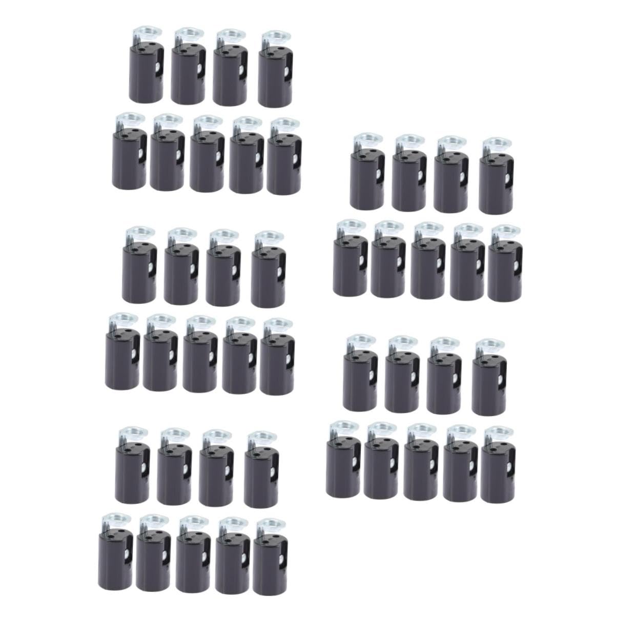 Operitacx 45 Pièces Douilles de Lampe Bougie de Supports pour Lustres et Projets Diy Installation Facile et Durable Sécurisé pour Maison et Bureau