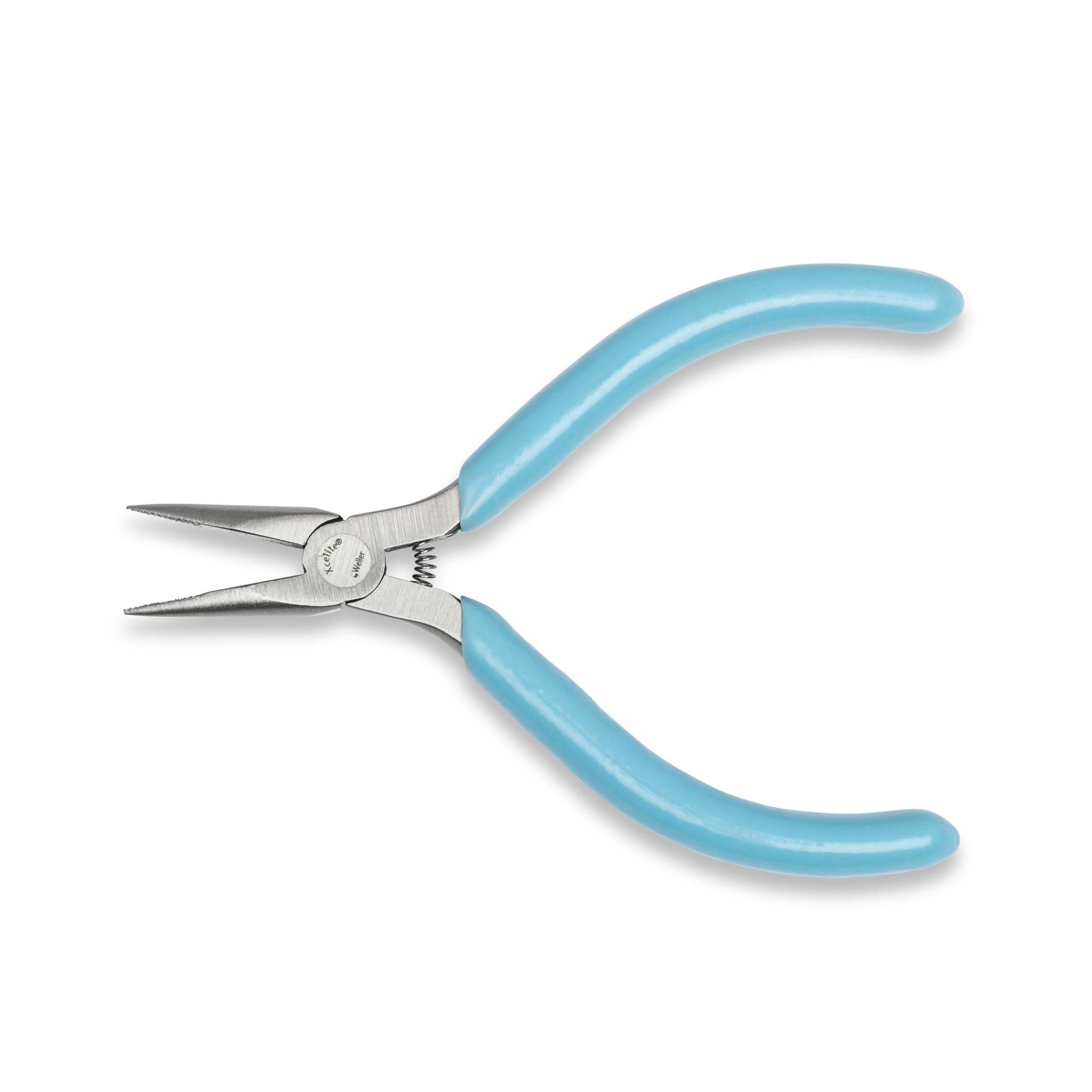 Weller Xcelite L4VN Alicates de punta subminiatura de 4" – mordazas dentadas, punta fina, seguros contra ESD, serie Pro