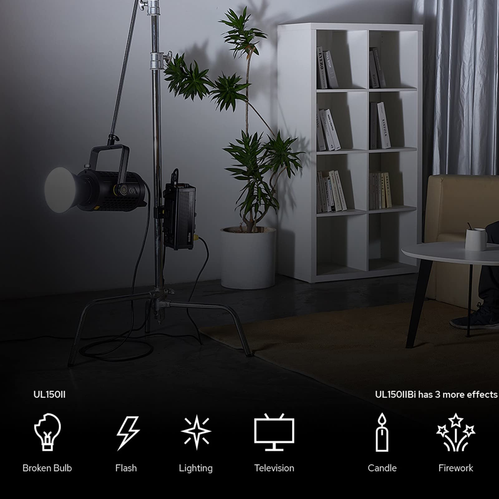 Amazon | Godox UL150 II 160W LED ビデオライト、昼光フィルライト
