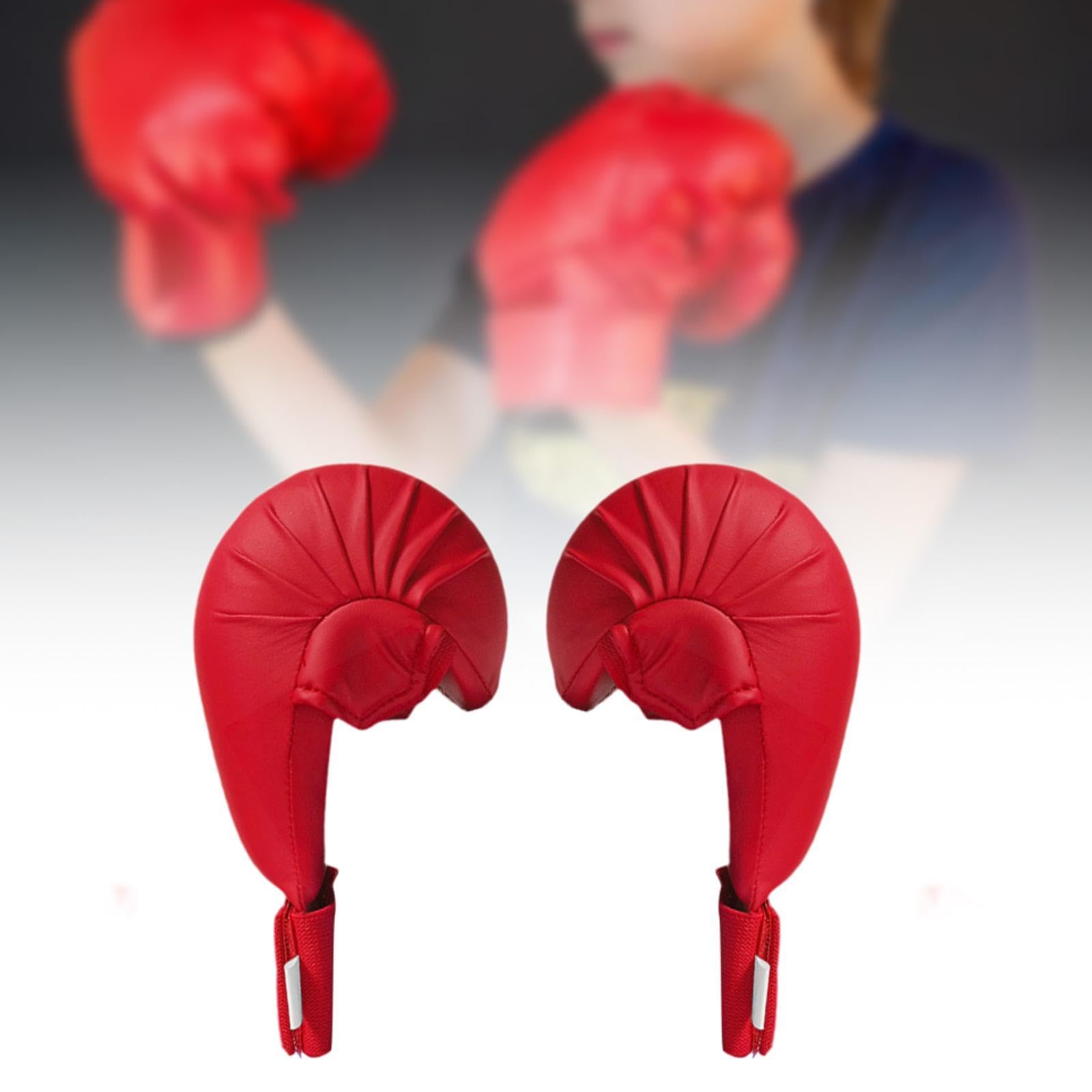 Fenteer 2X Guantes de Entrenamiento de Karate, Guantes de Boxeo, Entrenamiento, Deportes, Guardias de Competición Profesionales, Equipo de Kickboxing