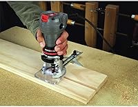 Vista 7 de PORTER-CABLE Router, 4.5 amperios, velocidad única 31,000 RPM, recorta laminado de 1/4 de pulgada, con cable (PCE6430)