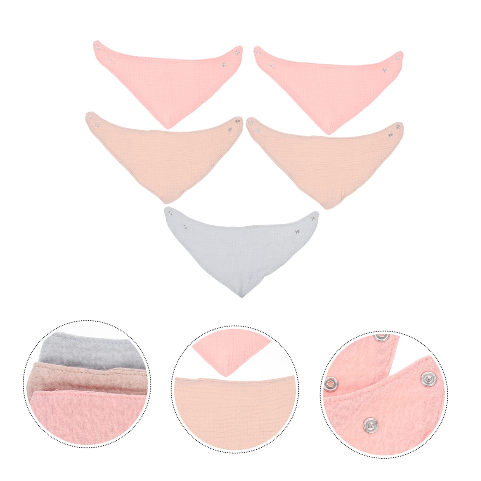 Toyvian 15 Asciugamani Triangolari Asciugamani Per Bambini Asciugamani Per Neonati Turbante Per Bambini Bavaglini Per Lo Svezzamento Bambini Bavaglini Che Assorbono Acqua Bavaglini
