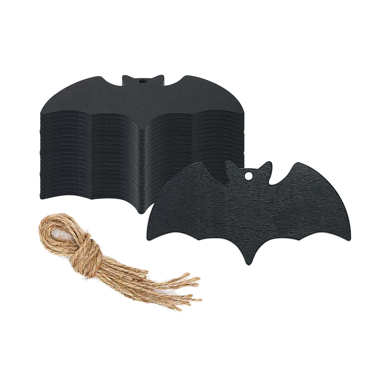 Amazon.co.jp: 20個 ブラック コウモリ 形 木製 クラフト DIY