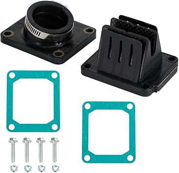 Bruce & Shark Motorcycle Reed Valve System Kit for Yamaha YZ85 YZ80 19932022,V4R82A-I Reed Valve Assembly Replacement with Reed Valve + Connection Valve + 2PCS Gasket + 4PCS Screw + 4PCS Nut