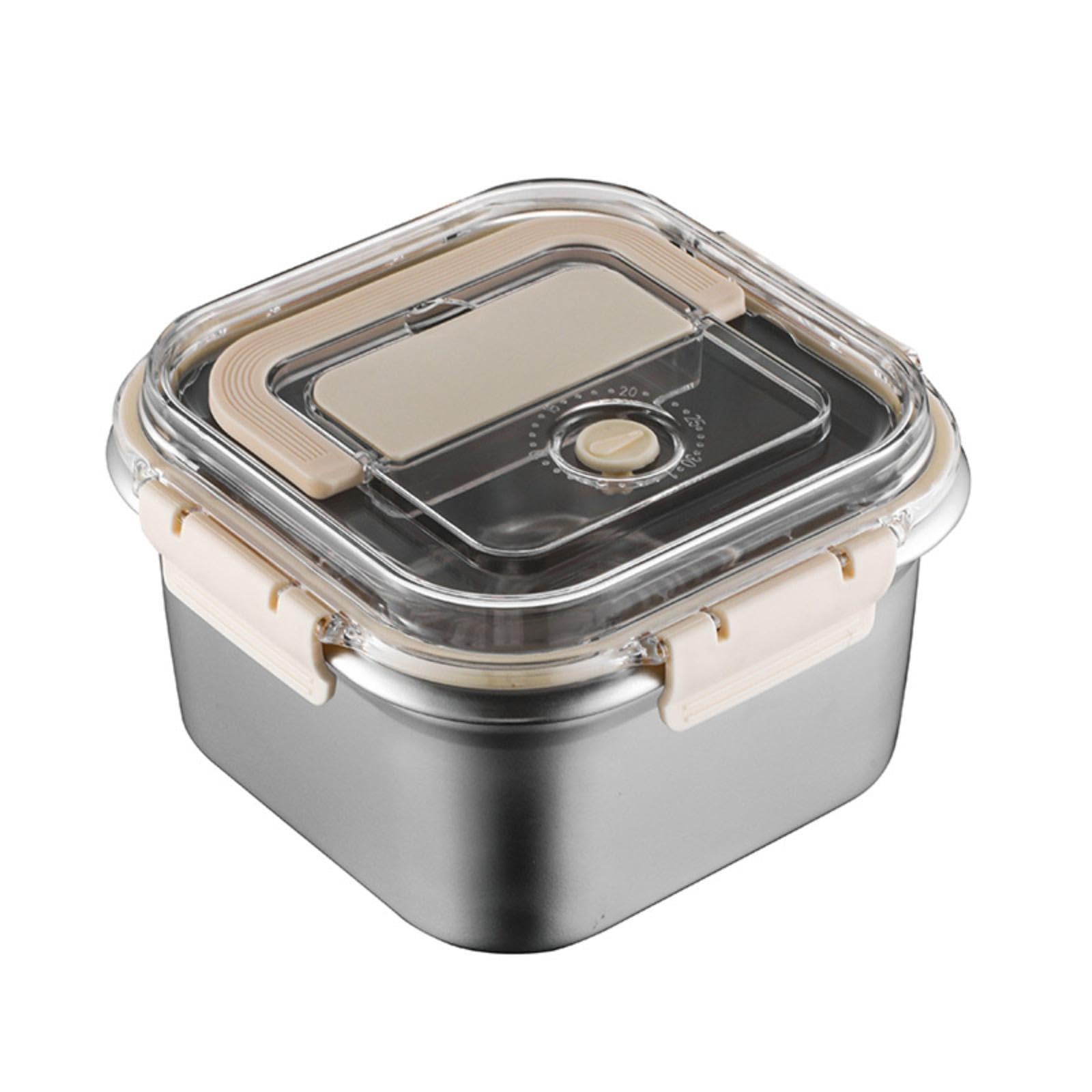 BNF Fridge Storage Box Sealing Food Storage Container for Travel Kicthen Camping 20cmx20cmx12cm | Home & Garden | Kitchen, Dining & Bar | Kitchen Storage & Organization | Food Storage Containers-image-34