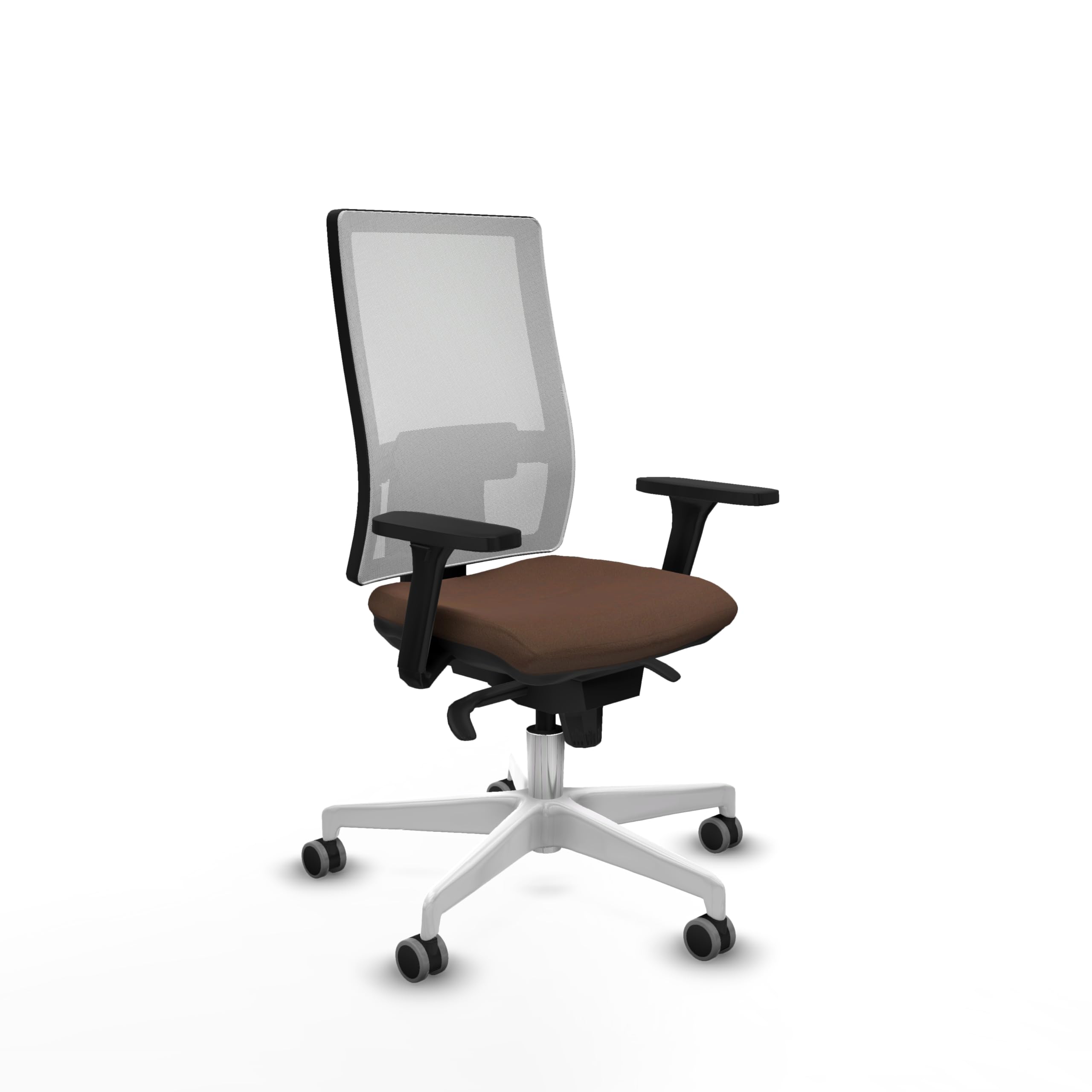 Piqueras y Crespo - Silla de Escritorio Acolchada Hornas con Brazos 3D, Mecanismo sincro 5 Posiciones, Respaldo Regulable y Apoyo Lumbar 1D, Ideal para Oficina.