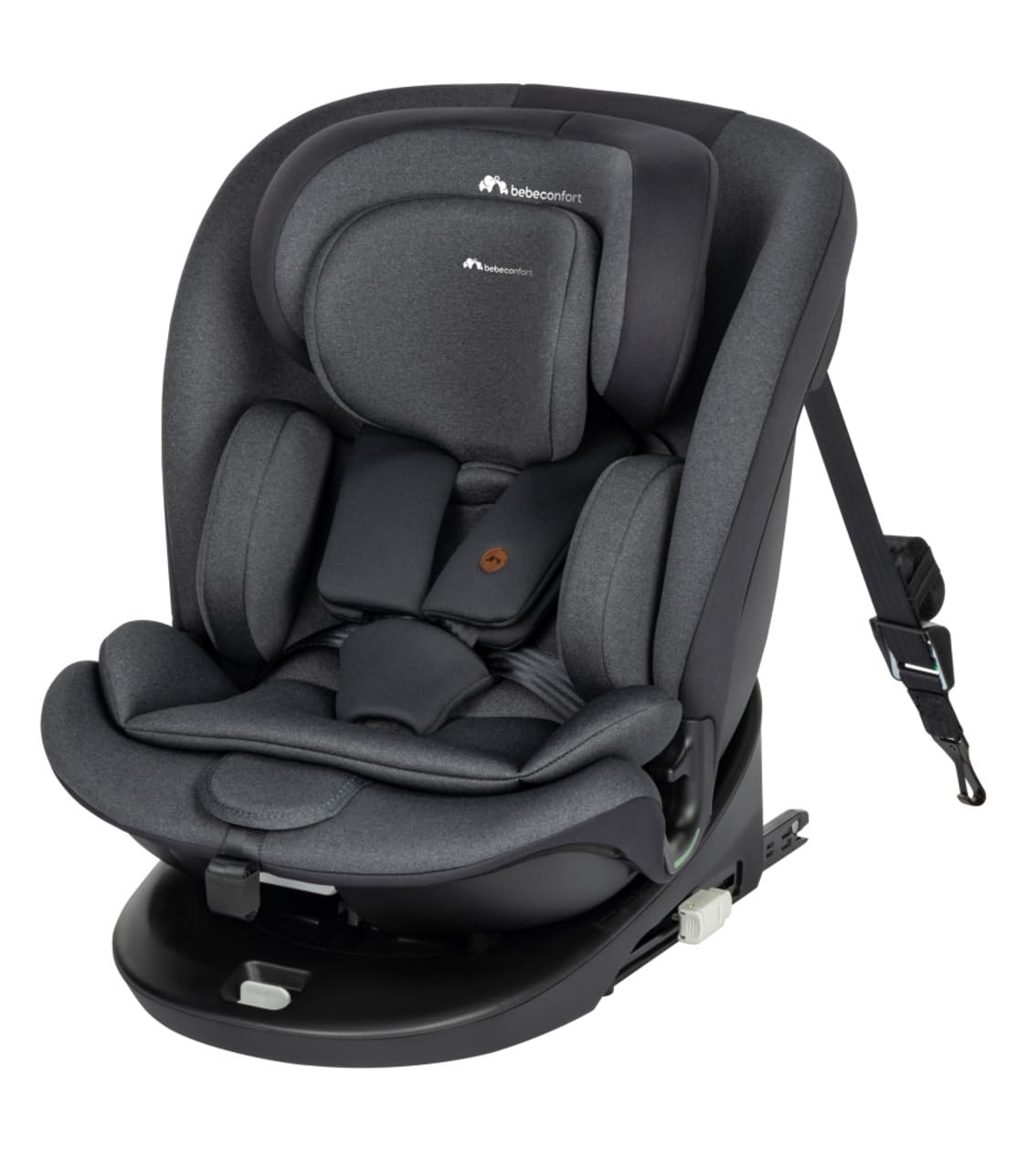 Bebeconfort EvoluFix 360 i-Size, 360 Swivel Car Seat, 0-12 Years, 40-150 cm, ISOFIX Car Seat, Top Tether Installation, 360 Rotation, 6 Recline Positions, 12 Headrest Positions, Tinted Black