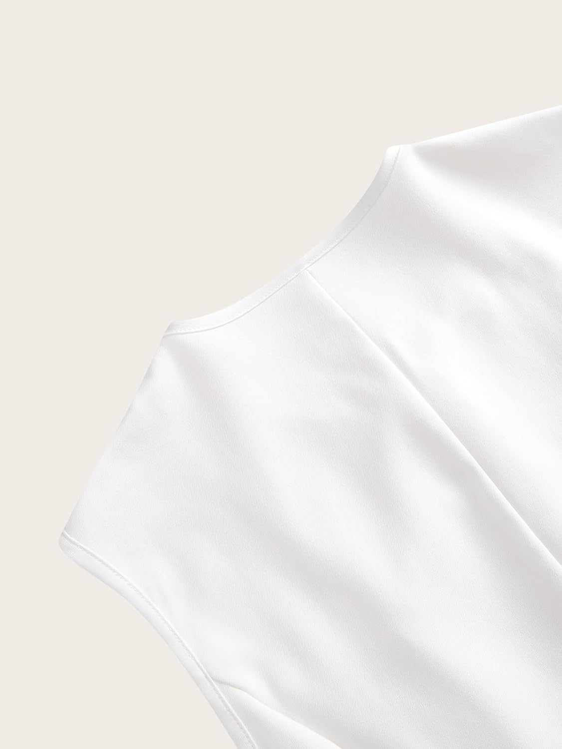 Women's Summer Button Up Blazer Vest Elegant Crew Neck Sleeveless Business Casual Waistcoat - Image 5