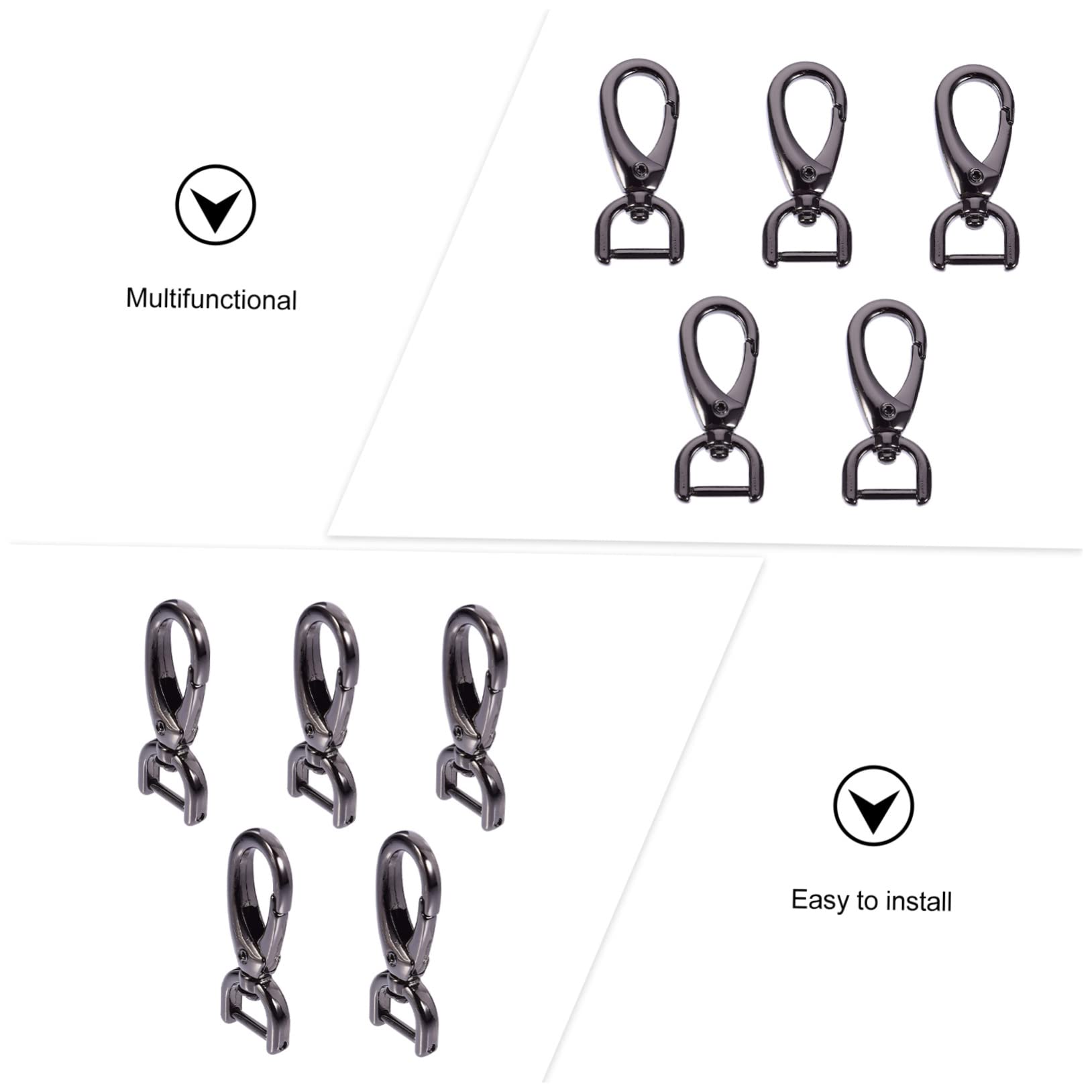 WRITWAA 15stücke Teiliges Taschenverschluss Zubehör Multifunktionale Schnallen Für Umhängetaschen Gepäck Und Schlüsselanhänger Abnehmbar Und Installieren Robustes Material Für