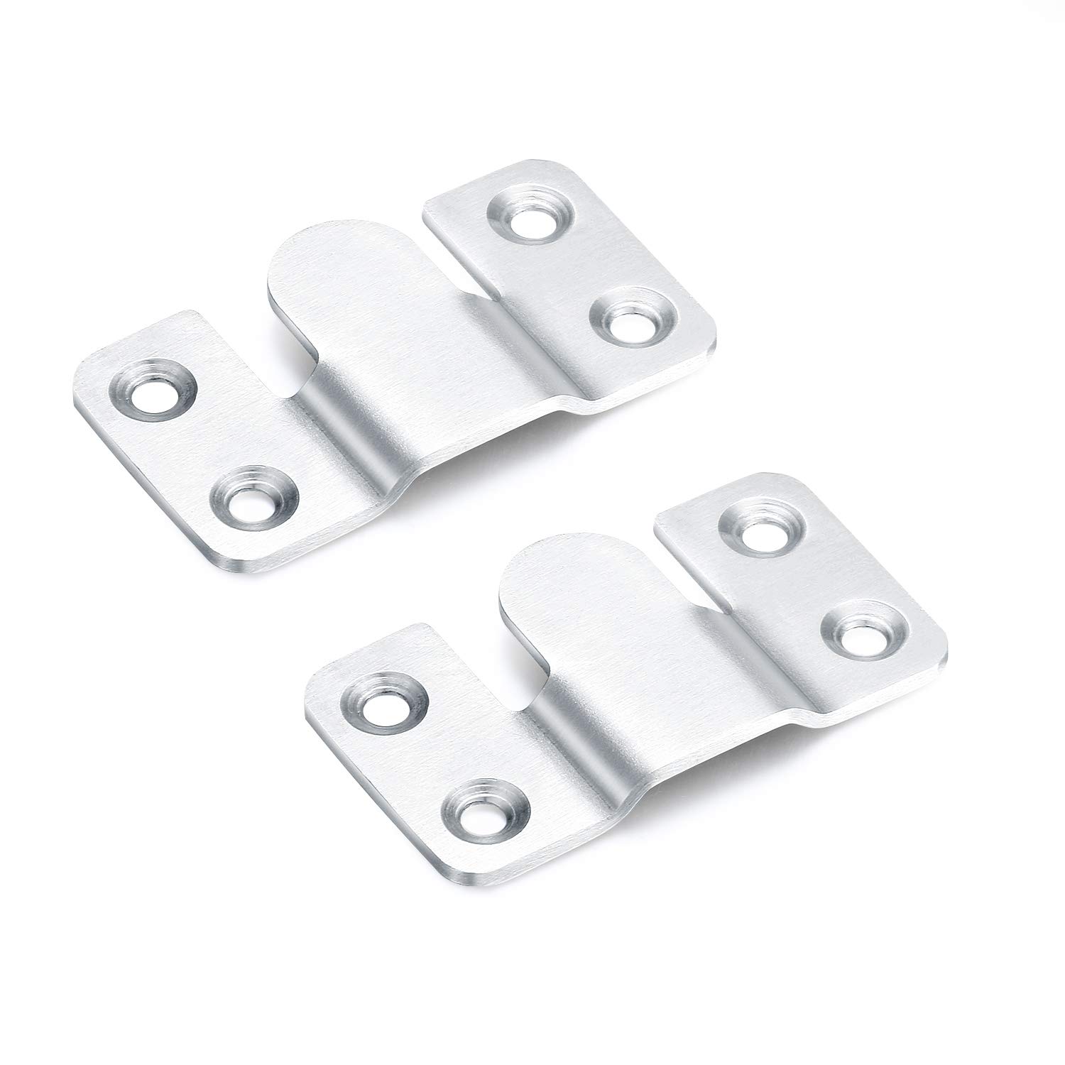 10PCS Flush Mount Bracket, Stainless Steel Interlocking Photo Frame