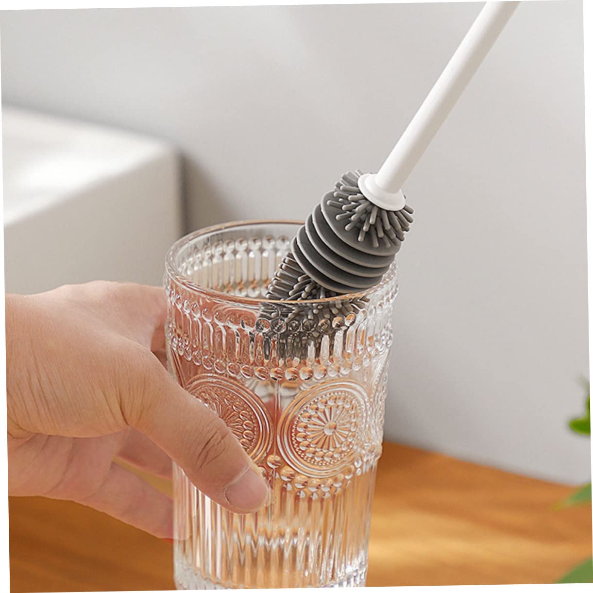 COLLBATH 8pezzi Spazzolini Per Silicone Versatile Per Bottiglie e Borracce Antiscivolo