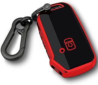 for Kia Key fob Cover,case with Keychain,Soft TPU Protection Key Shell/Skin,4-5Buttons fit Cerato Ceed Forte NIRO Sorento Seltos Soul Telluride Remote Key(red)