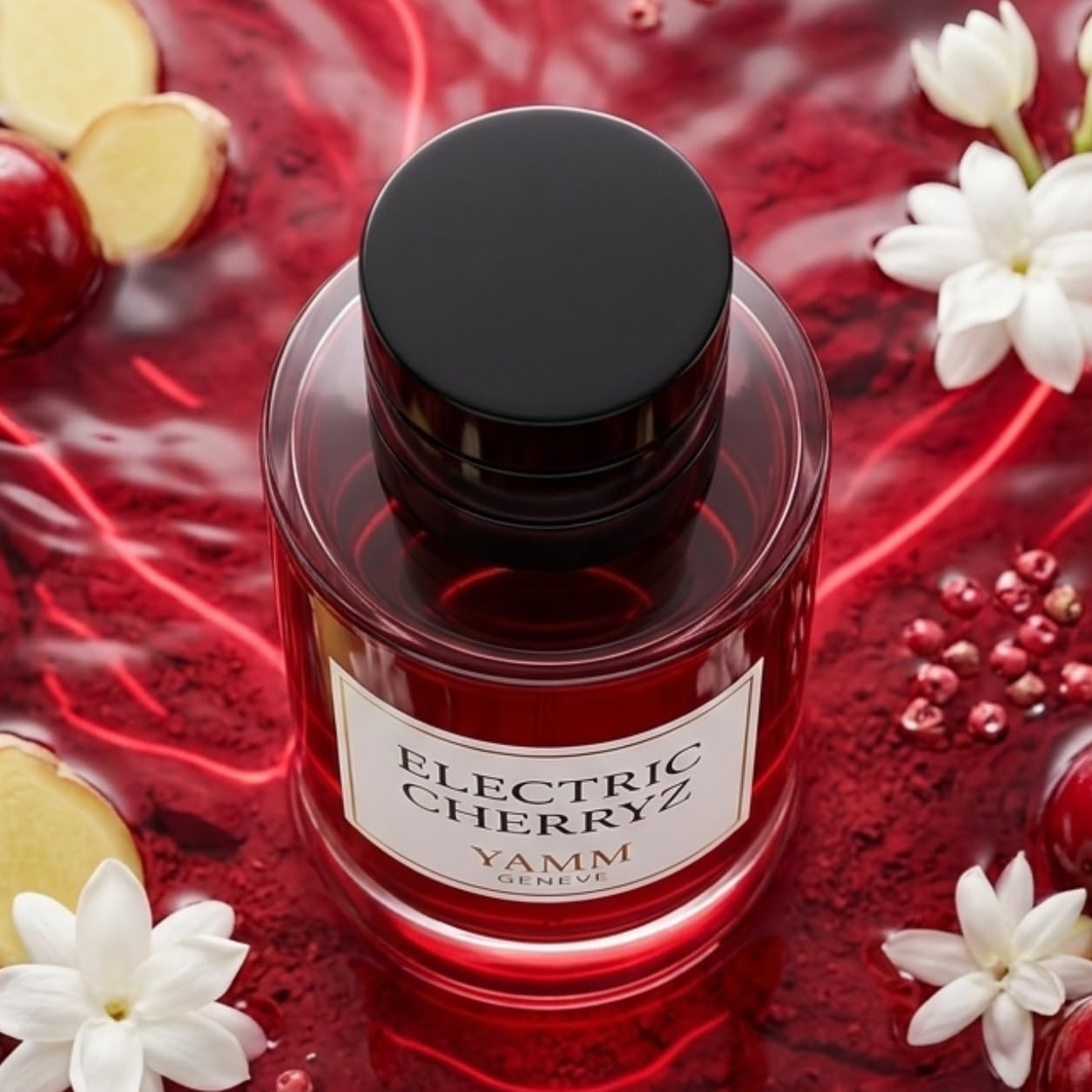 Electric Cherryz | Extrait de Parfum 50 ml | Unisex Duft | Schwarze Kirsche, Mandel & Vanille – Gourmand, Fruchtig & Verführerisch | Lang anhaltend