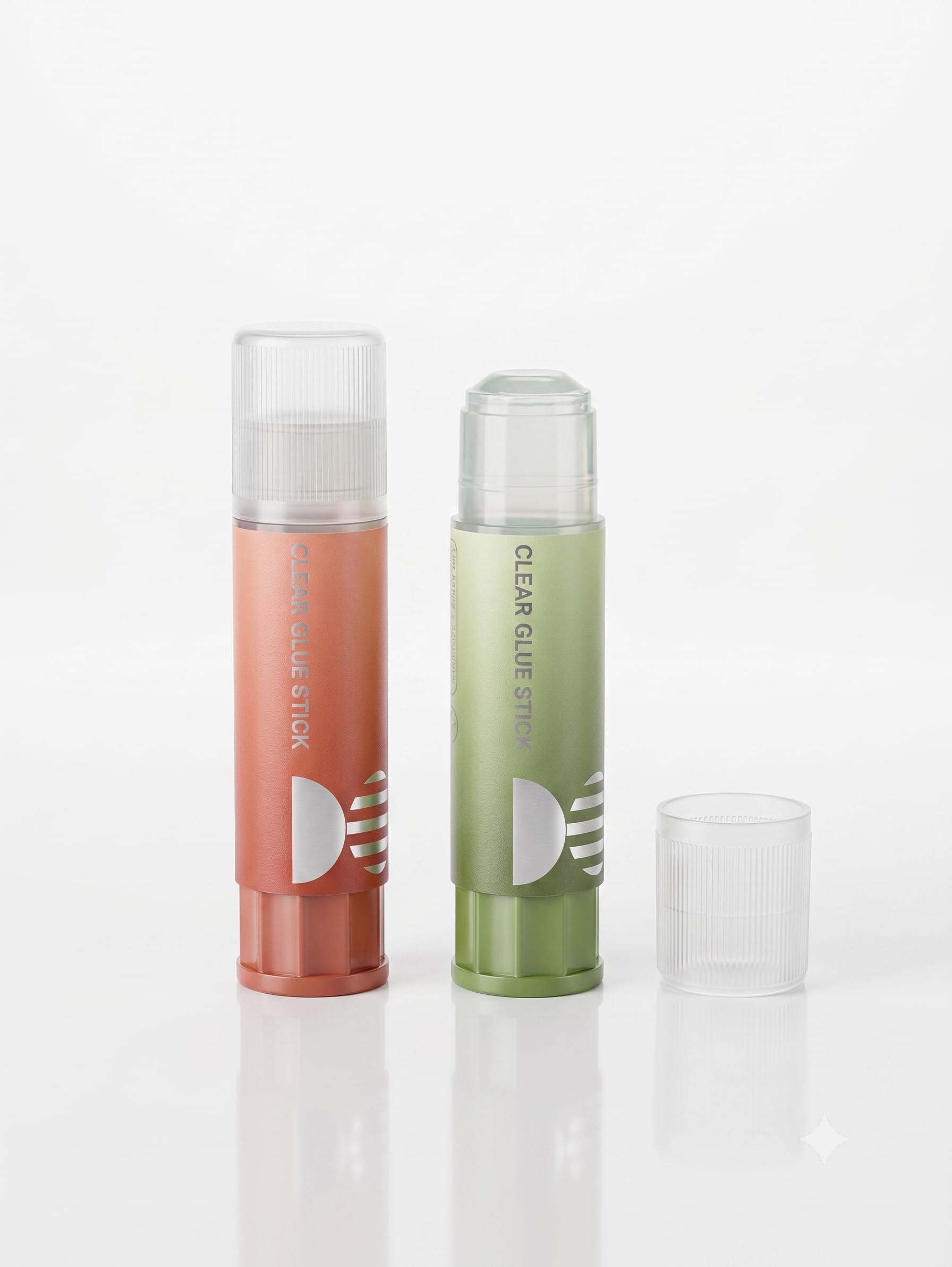 ART RANGER Clear Glue Stick Set – 2 Pack Washable, Non-Toxic Craft Glue for School, Office, & Scrapbooking | Quick-Dry Clear Adhesive for Kids & Adults, Orange & Green Aesthetic Design-image-31