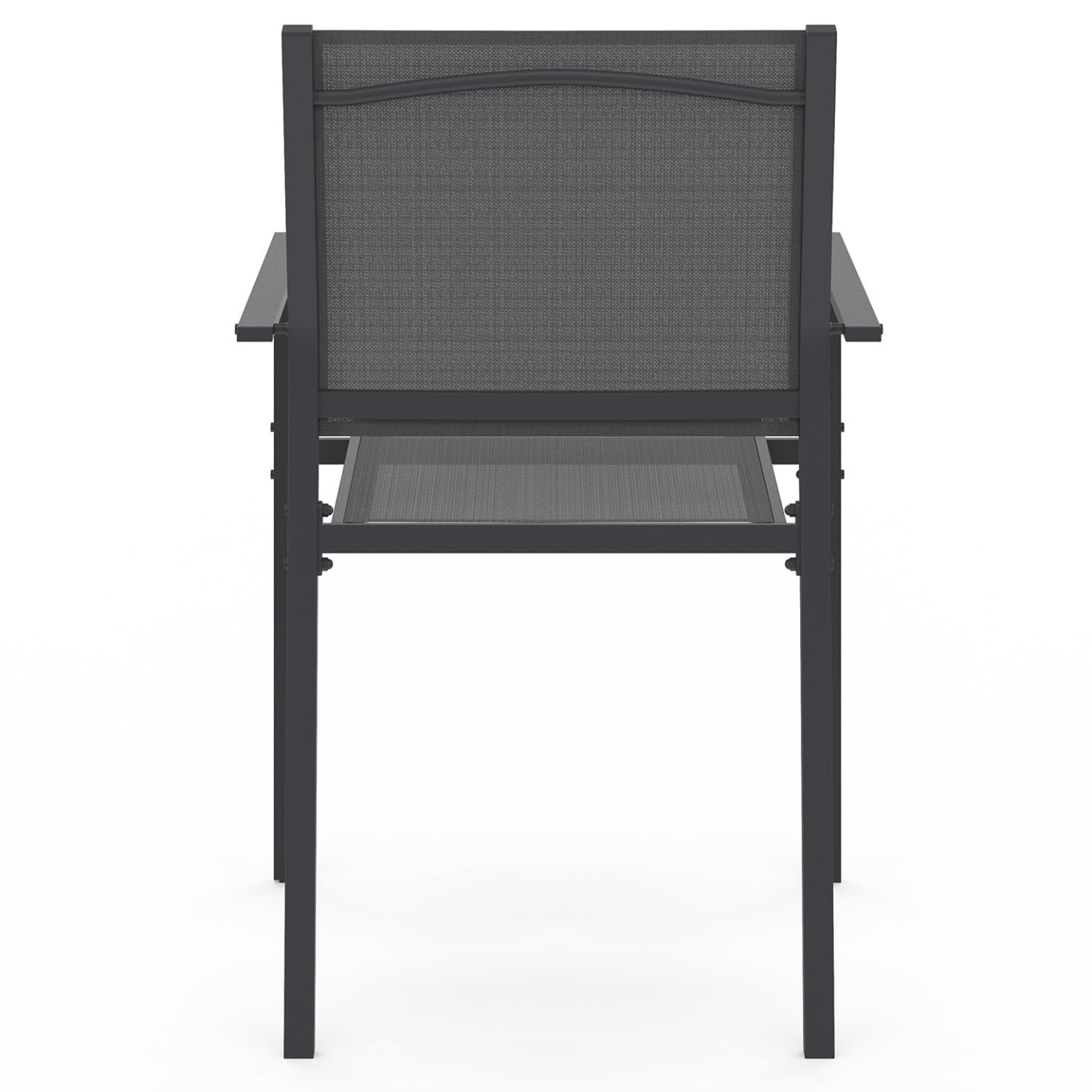 IDMarket - Lot de 6 chaises de Jardin Olbia empilables Gris Anthracite