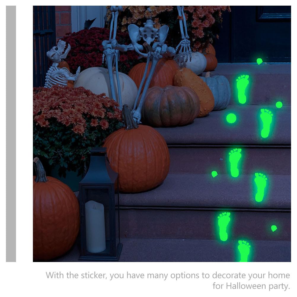 Didiseaon Halloween Luminous Sticker, Wall Decal Glow in The Dark Decorations Wall Fluorescent Stickers for Wall Window Ceiling Decoration Party Supplies