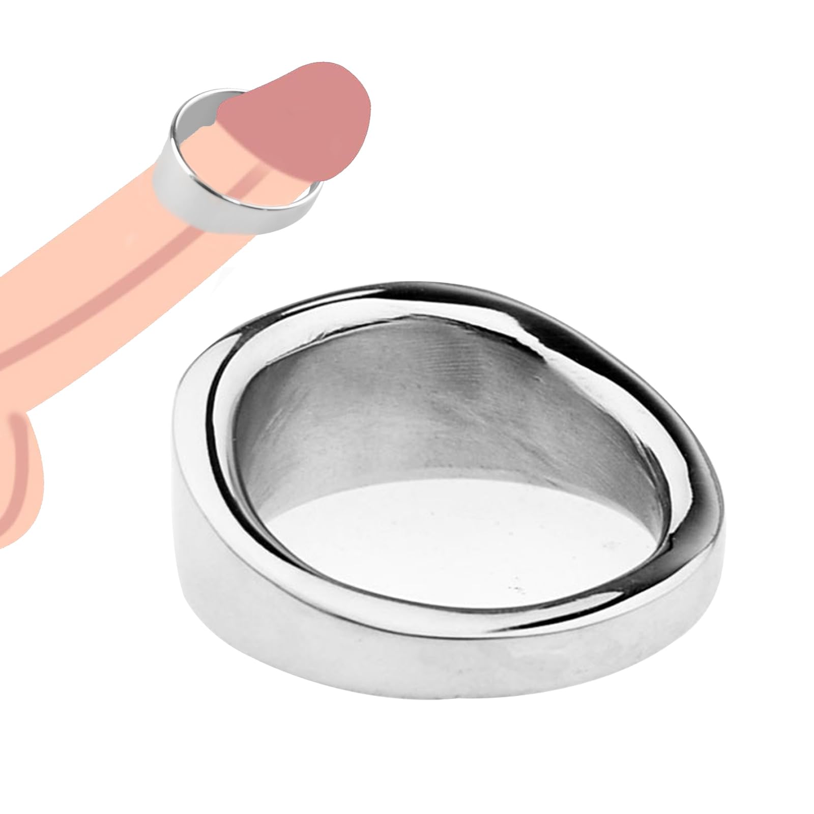 NURCIX Edelstahl Penisring Metall Eichelring Cockringe Klein Vorhaut Penis  Eichel Intimschmuck Erotik Keuschheit SM Hodenring Bondage Sexspielzeug Für  Männer Verzögerung Ejakulation（26mm） : Amazon.de: Drogerie & Körperpflege